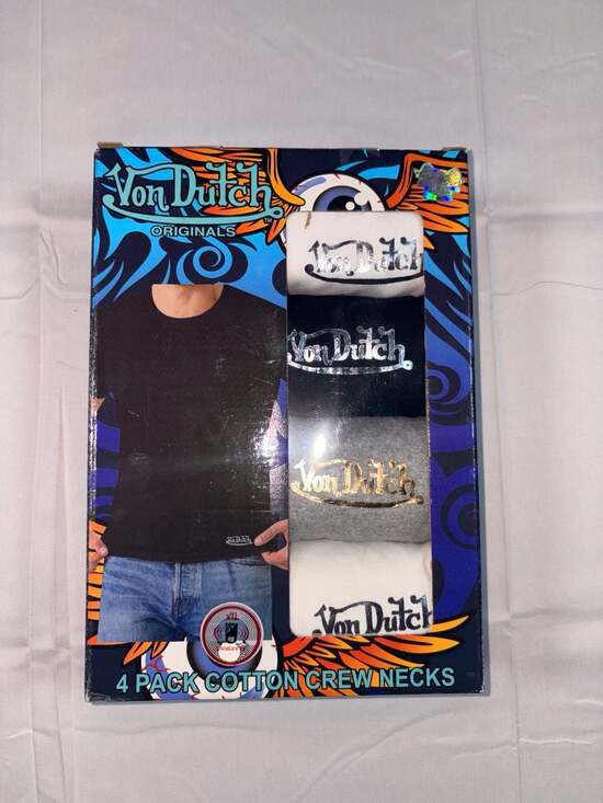 Von Dutch Other - Von Dutch Originals 4-Pack Premium Cotton Crew Neck T-Shirts size Large